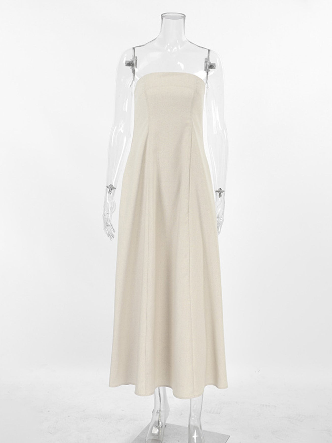 White tube dress, organic cotton and hemp. Sustainable Luxury Clothes, organic cotton clothing 